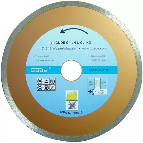 DIAMANTOVÝ KOTOUČ 200X25,4 MM Güde 55498