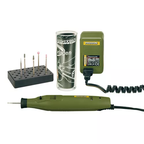 Proxxon Kompletní gravírovací sada se „zkušební sklenicí“