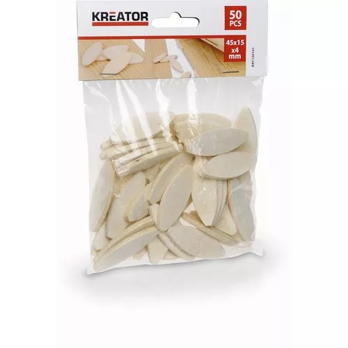 Spojovací lamela 45 x 15 x 4 mm (50 ks) Kreator KRT120101