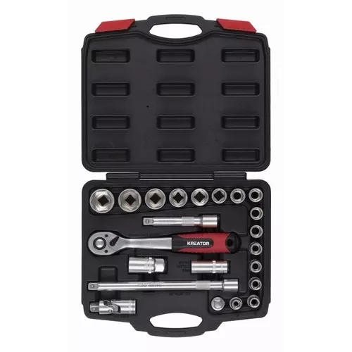 22-dílná gola sada 1/2" v kufru Kreator KRT500118