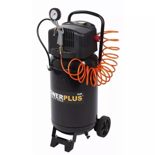 Kompresor 1100W 50L  plus  9 ks přísl. bezolejový Powerplus POWX1751