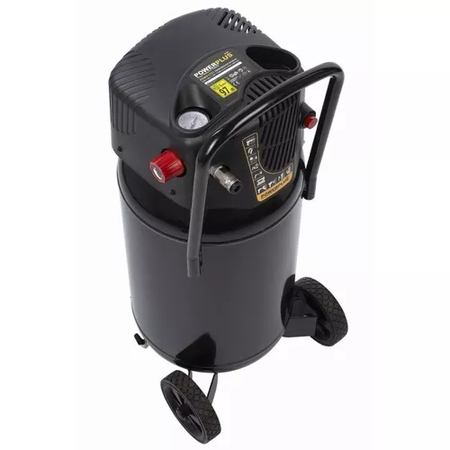 Kompresor 1100W 50L  plus  9 ks přísl. bezolejový Powerplus POWX1751