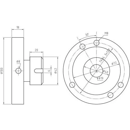 Upínací pouzdro ER 25 (krátký kužel) 3440305 Optimum