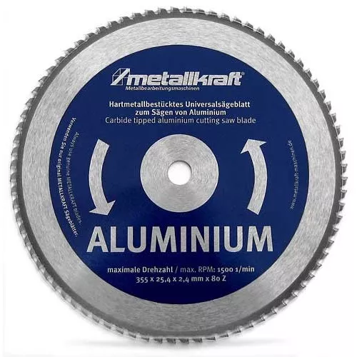 Pilový kotouč na hliník ø 355 mm 3853502 Metallkraft