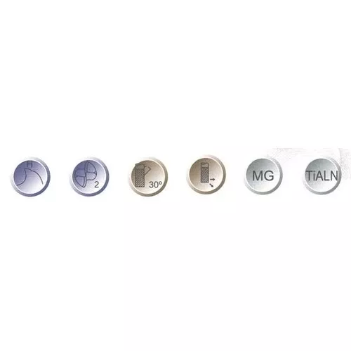 Stopkové frézy (rádiusové) – sada 9 ks 3352116 Optimum