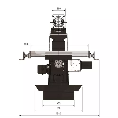 Univerzální frézka OPTImill MT 100 3336110 Optimum