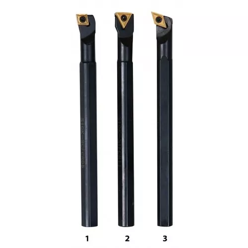 Vnitřní soustružnické nože HM 10 mm, sada - 3 ks 3441640 Optimum