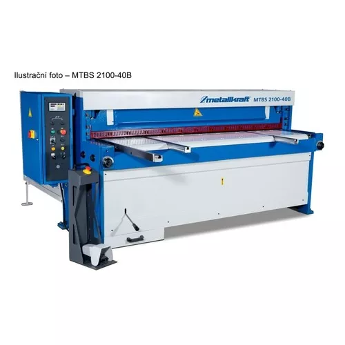 Elektrické nůžky na plech MTBS 2550-40 B s programovatelným zadním dorazem 3815525 Metallkraft