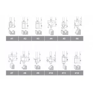 Makita A-88440 sada frézek