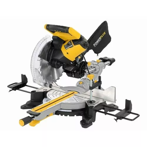 Pokosová pila s potahem a oboustranným náklonem 2 200W / 254mm Powerplus POWX075740DB