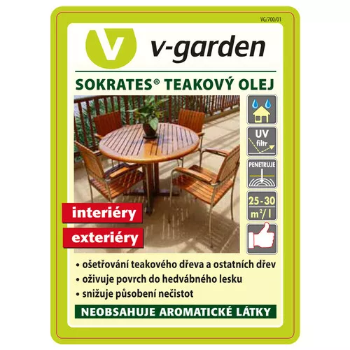Sokrates V-garden Teak olej 0,6l VeGA
