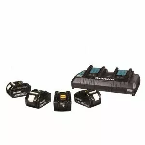 Makita 199485-6 sada Li-ion LXT 18V 4ksBL1860B+1ksDvojnabíječkaDC18RD, balení karton STOP