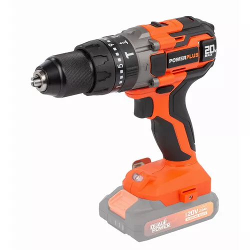 Aku šroubovák / vrtačka s příklepem 20V (bez AKU) Powerplus POWDP15200