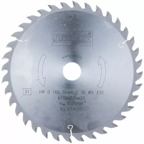 Narex 160×2.2×20 36WZ - Shark 