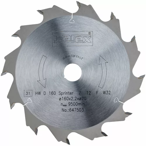 Narex 160×2.2×20 12FZ - Sprinter 