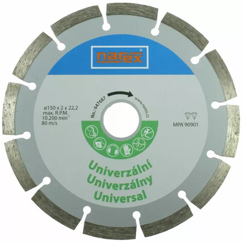 Narex Dia 150 Universal - Diamantový řezný kotouč - universal sintrovaný 