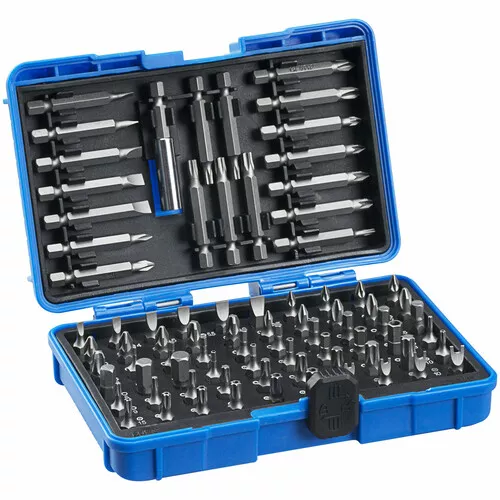 80dílná sada šroubovacích bitů Industrial-CrV 80-Bit Box NAREX