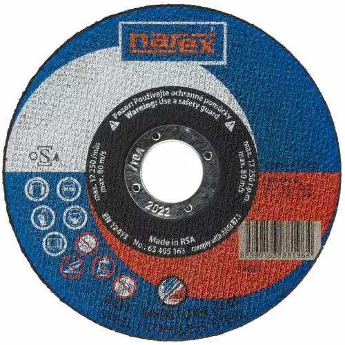 Řezný kotouč 2v1 pro řezání běžné a ušlechtilé oceli SET RK ø 125×1.6×22.2 A 46Q-BFB 41 NAREX