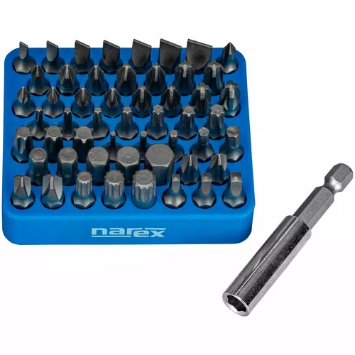 54dílná sada bitů s magnetickým organizérem 54-Bit Box M NAREX