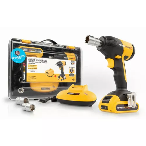 Aku rázový utahovák 1/2" 220Nm 20V Powerplus POWXB30050