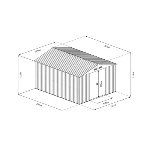 HECHT 10X10 PLUS - zahradní domek