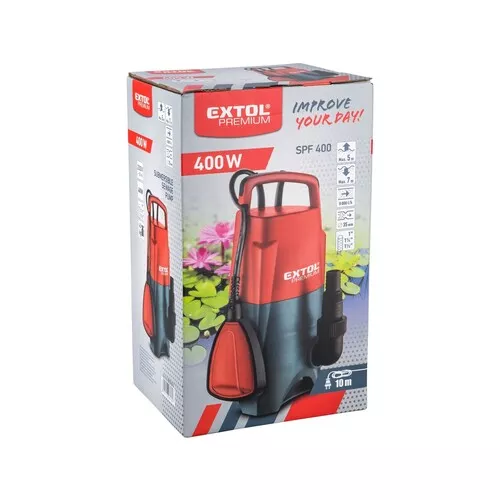 Čerpadlo ponorné kalové, 400w, 8000l/hod EXTOL PREMIUM 8895006