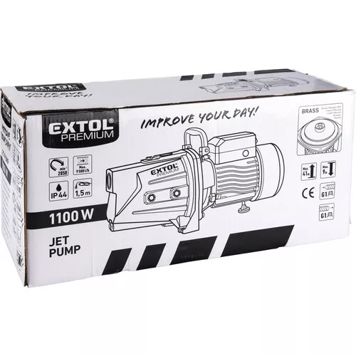 Čerpadlo proudové, 1100w, 9500l/hod EXTOL PREMIUM 8895081