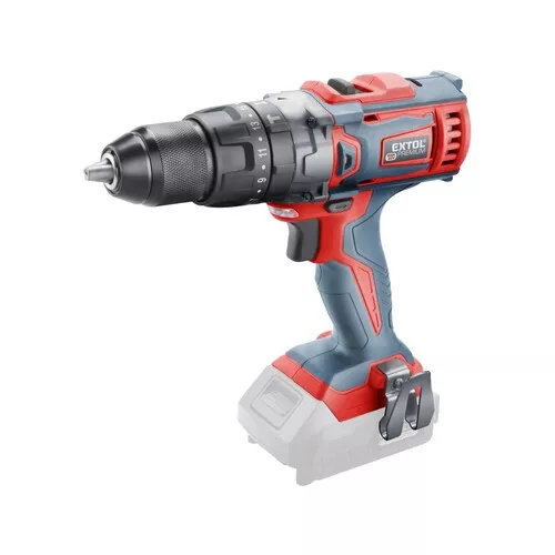 Vrtací šroubovák aku s příklepem share20v, 20v li-ion, bez baterie a nabíječky EXTOL PREMIUM 8891805