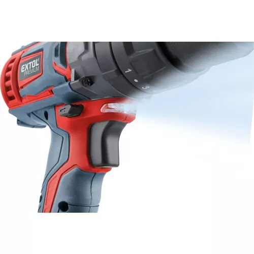 Vrtací šroubovák aku s příklepem share20v, 20v li-ion, bez baterie a nabíječky EXTOL PREMIUM 8891805