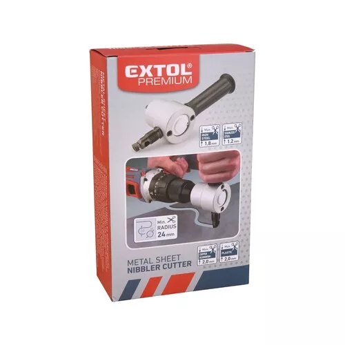 Nástavec na vrtačku k stříhání plechu, oboustranný EXTOL PREMIUM 8813651