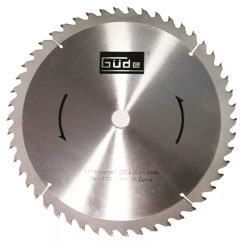 PILOVÝ KOTOUČ 250X20 MM, 50 Z Güde 55023