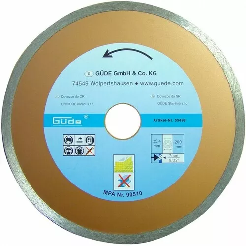 DIAMANTOVÝ KOTOUČ 200X25,4 MM Güde 55498