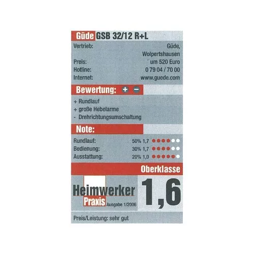 SLOUPOVÁ VRTAČKA GSB 32 Güde 55435