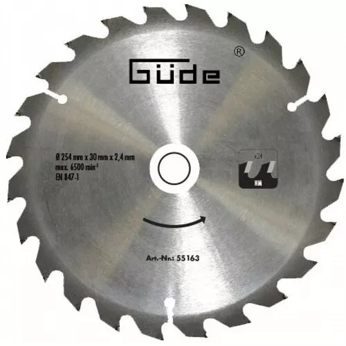 PILOVÝ KOTOUČ 254X30 MM, 24 Z Güde 55163