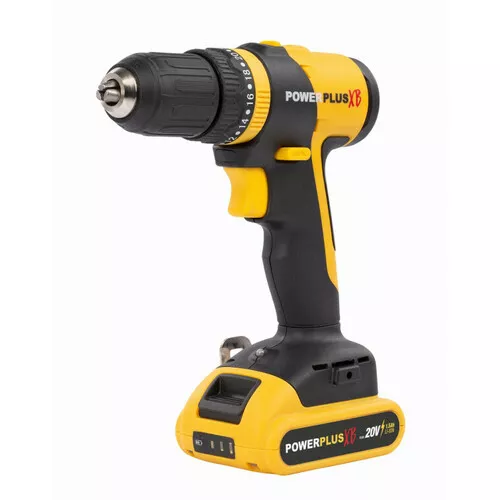 Aku šroubovák / vrtačka s příklepem 20V LI-ION 362 přísl. Powerplus POWXB10070