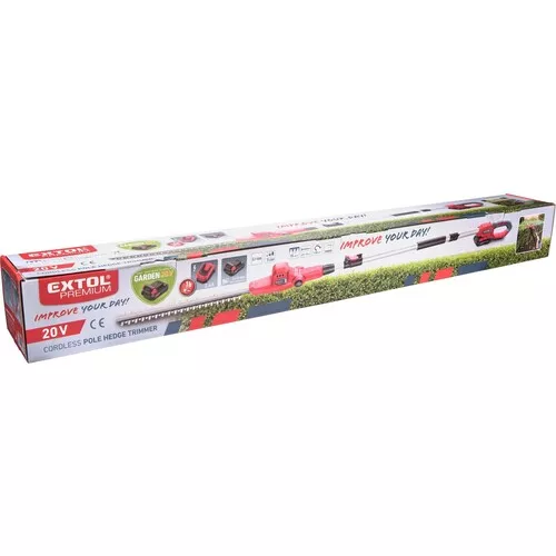 Nůžky na živé ploty aku, teleskopické 2,78m, garden20v, 20v li-ion, bez baterie a nabíječky EXTOL PREMIUM 8895733
