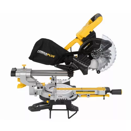 Pokosová pila s potahem a oboustranným náklonem 1 600W / 210mm Powerplus POWX075720DB