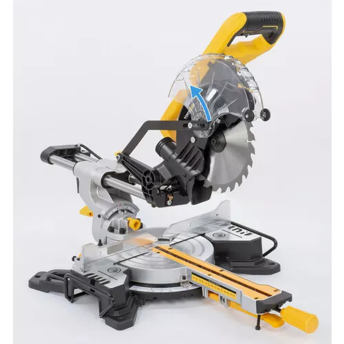 Pokosová pila s potahem a oboustranným náklonem 1 600W / 210mm Powerplus POWX075720DB