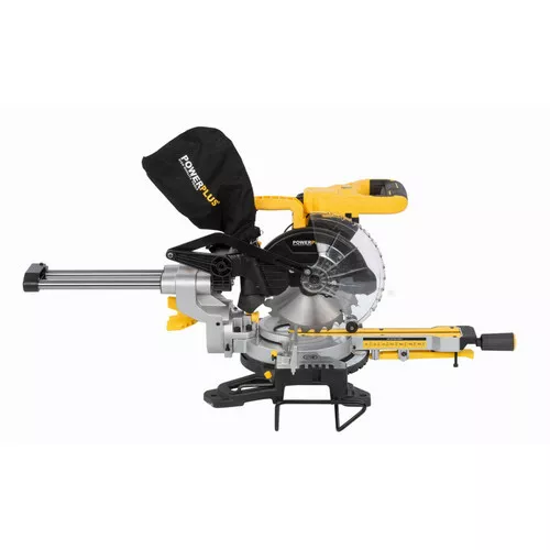 Pokosová pila s potahem a oboustranným náklonem 1 600W / 210mm Powerplus POWX075720DB