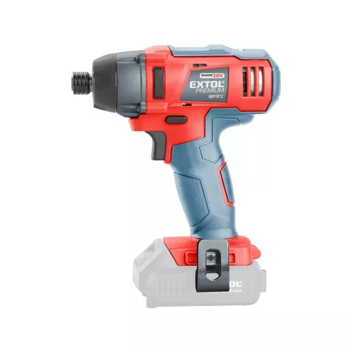 Utahovák rázový 1/4" aku share20v, 20v li-ion, bez baterie a nabíječky EXTOL PREMIUM 8891813