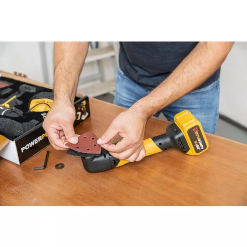 Sada Aku vrtačky a multifunkční brusky 20V bat.4,0Ah Powerplus POWXBBOX10