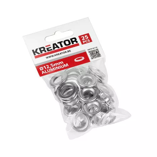 Kroužky hliník 12,5mm 25ks Kreator KRT616110