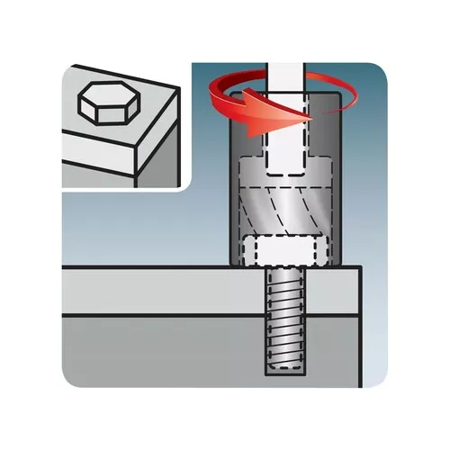 Hlavice na uvolňování šroubů a matic, sada 10ks, 3/8", 10-19mm, crmo EXTOL PREMIUM 8818141