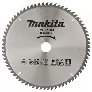 Makita D-73003 kotouč pilový hliník TCT 260x2.8x30mm 70Z = new D-81723
