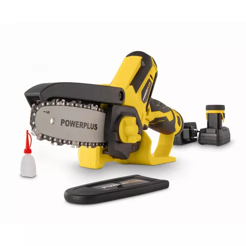 AKU jednoruční řetězová pila 12V LI-ION 100mm Powerplus POWXG1045