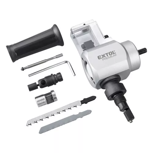 Nástavec na vrtačku 2funkční, k stříhání plechu/řezání dřeva EXTOL PREMIUM 8813654