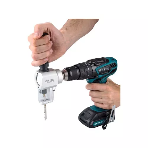 Nástavec na vrtačku 2funkční, k stříhání plechu/řezání dřeva EXTOL PREMIUM 8813654