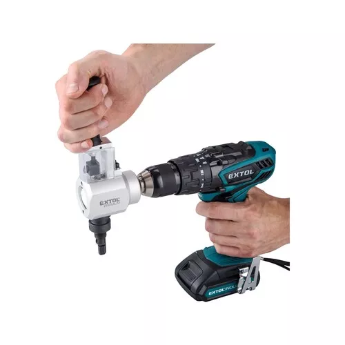 Nástavec na vrtačku 2funkční, k stříhání plechu/řezání dřeva EXTOL PREMIUM 8813654