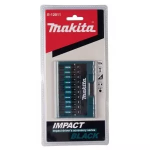 Makita E-12011 sada torzních bitů 1/4" IMPACT BLACK 10 ks v plastovém držáku