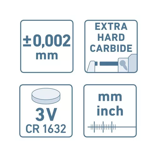 Mikrometr digitální, 0-25mm EXTOL PREMIUM 8825320
